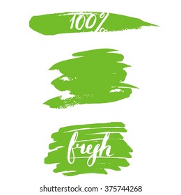 Natural organic vector set