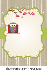 Natural owl card