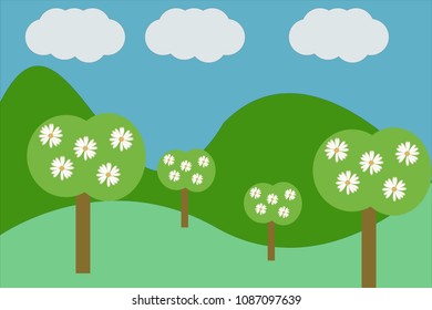 Natural parks in spring.