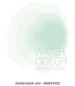 natural pastel green watercolour background, vector backdrop, digital illustration, bluered design element.