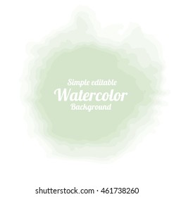 natural pastel green watercolour background, vector backdrop, digital illustration, bluered design element.