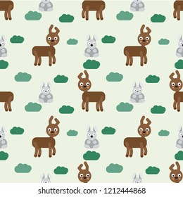 Natural pattern - deer and hare