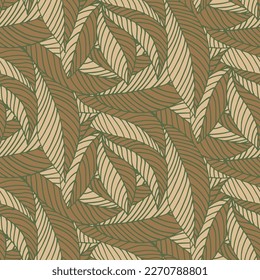 Natural pattern from leaves. Vector graphics. For print.