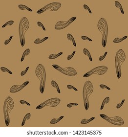 Natural pattern of maple wreaths. Environmental design