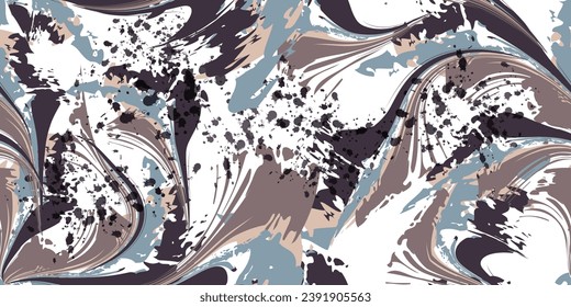 Natural pattern repeat background. Trendy fabric prints. Vector illustration