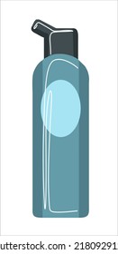 Natural perfumes. Packaging of cosmetics. Illustration in a flat style.