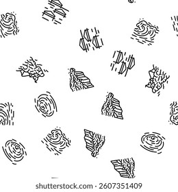 natural phenomena weather sun vector seamless pattern thin line illustration