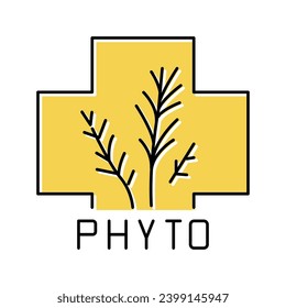 natural phytotherapy color icon vector. natural phytotherapy sign. isolated symbol illustration
