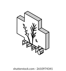 natural phytotherapy isometric icon vector. natural phytotherapy sign. isolated symbol illustration