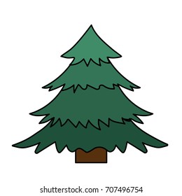 natural pine tree with branches design
