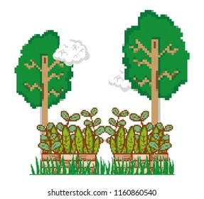 Natural pixels cartoons