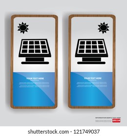 Natural power banner,Vector