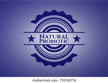 Natural Probiotic with denim texture