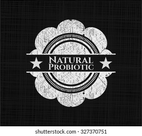 Natural Probiotic on blackboard