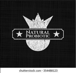 Natural Probiotic on chalkboard