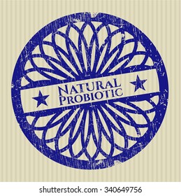 Natural Probiotic rubber stamp