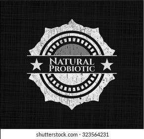 Natural Probiotic written with chalkboard texture
