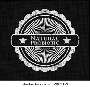 Natural Probiotic written on a blackboard