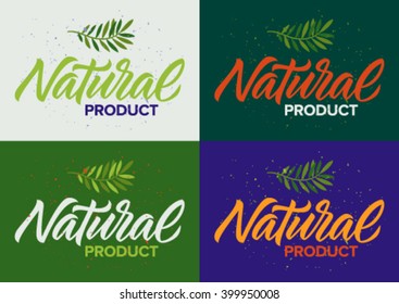 natural product calligraphy, fruit pattern, set of cards