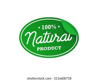 Natural product certified stamp design