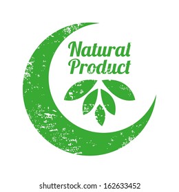 natural product design over white  background vector illustration 