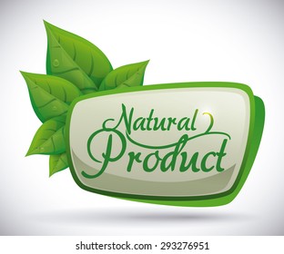 Natural product design, vector illustration eps 10.