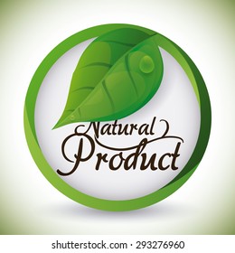 Natural product design, vector illustration eps 10.