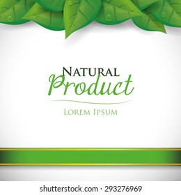 Natural product design, vector illustration eps 10.