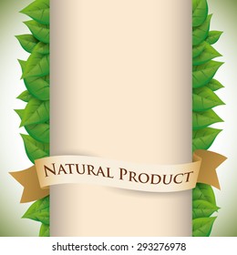 Natural product design, vector illustration eps 10.