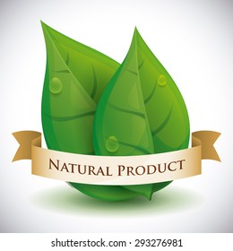 Natural product design, vector illustration eps 10.