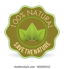 Natural product design , vector illustration