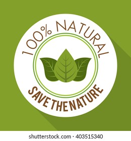 Natural product design , vector illustration