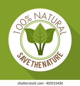 Natural product design , vector illustration