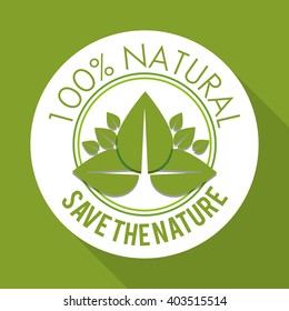Natural product design , vector illustration