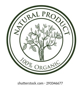 Natural product digital design, vector illustration eps 10.