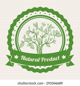Natural product digital design, vector illustration eps 10.