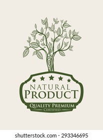 Natural product digital design, vector illustration eps 10.