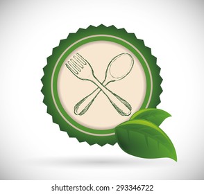 Natural product digital design, vector illustration eps 10.
