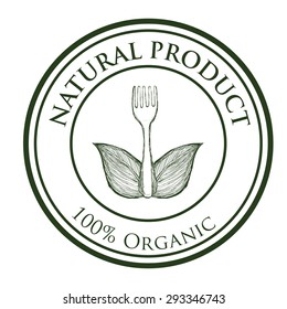 Natural product digital design, vector illustration eps 10.