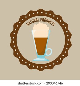 Natural product digital design, vector illustration eps 10.