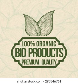 Natural product digital design, vector illustration eps 10.