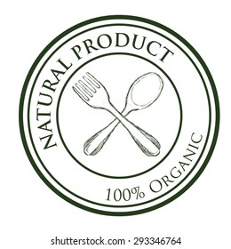 Natural product digital design, vector illustration eps 10.