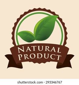 Natural product digital design, vector illustration eps 10.