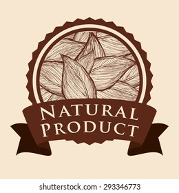 Natural product digital design, vector illustration eps 10.