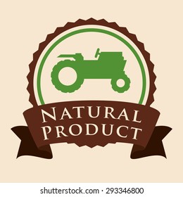 Natural product digital design, vector illustration eps 10.