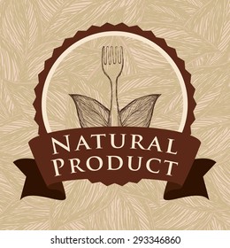 Natural product digital design, vector illustration eps 10.