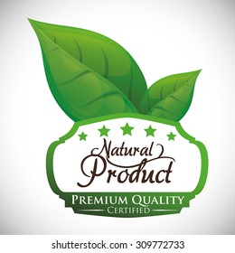 Natural product digital design, vector illustration 10 eps graphic