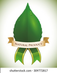 Natural product digital design, vector illustration 10 eps graphic