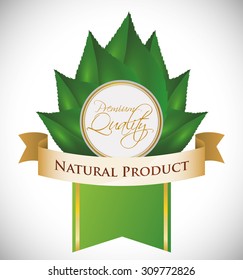 Natural product digital design, vector illustration 10 eps graphic