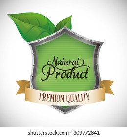 Natural product digital design, vector illustration 10 eps graphic